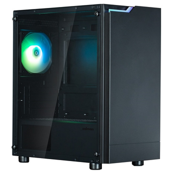Корпус Zalman T4 Plus без БП, 2xUSB3.0, 1xUSB2.0, 1x120мм ARGB, VGA 320мм, TG Side Panel, mATX