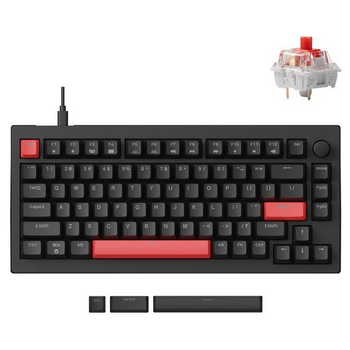 Клавиатура Lemokey X4 84Key, Keychron Red, USB-A, QMK/VIA, Hot-Swap, EN/UKR, Red led