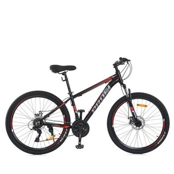 Спортивный велосипед MTB2602-2 с размером колес 26", черно-красного цвета