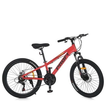 Спортивный велосипед MTB2401-1 с размером рамы 11", красного цвета