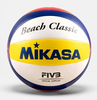 Мяч для пляжного волейбола Mikasa Beach Classic BV552C-WYBR размер 5