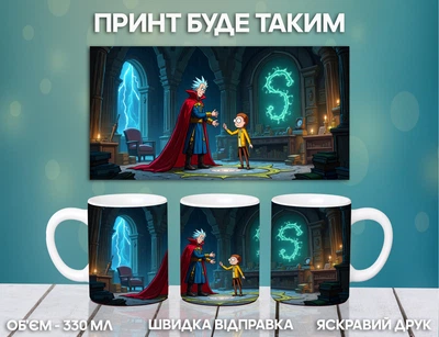 Кружка Рик и Морти с принтом керамическая чашка Rick and Morty 330 мл Uk_354