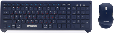 Комплект беспроводной Maxxter KMS-WCM-01BL-UA Wireless Blue