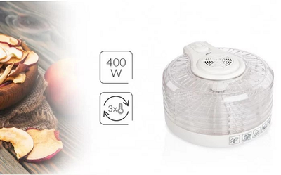 Сушарка для овочів MPM MSG-02 400 Вт 5 секцій ф 33 см