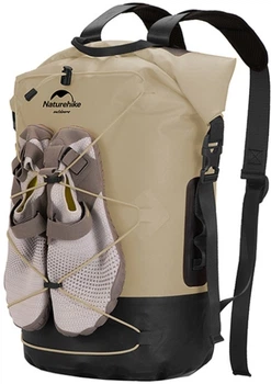 Рюкзак Naturehike NH21FSB04 водонепроницаемый 20 л Бежевый (6927595788202)