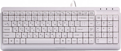 Клавіатура дротова A4Tech FK15 USB White (4711421956888)