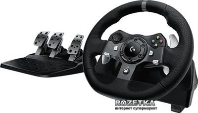 Дротове кepмo Logitech G920 Driving Force PC/Xbox One Black (941-000123)