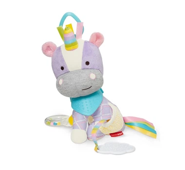 Іграшка сенсорна м'яка з прорізувачем для зубів на візок Skip Hop Unicorn Єдиноріг