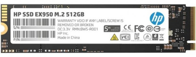 SSD диск HP EX950 512GB M.2 2280 PCIe 3.0 x4 3D NAND (5MS22AA)
