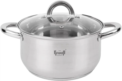 Каструля Krauff Steil зі скляною кришкою 4.5 л 22 см (26-238-076)