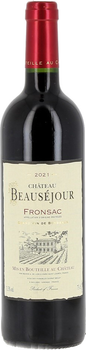 Вино Chateau Beausejour Fronsac AOC червоне сухе 0.75 л 13.5% (3429672047194)