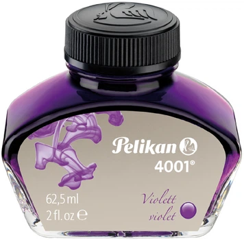 Чорнило Pelikan 4001 Violet у скляному флаконі 62.5 мл Фіолетове (329193)
