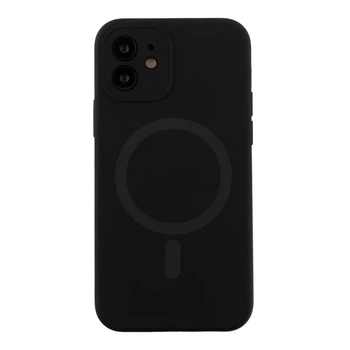 Чохол Glow Silicone Case Full Camera with Magsafe для iPhone 12 Колір Black
