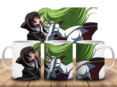 Кружка c принтом Код Гиас Code Geass-3, 330 мл