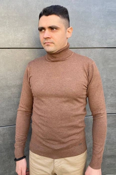 Чоловічий Гольф-водолазка Sun`s House розмір: 3XL Коричневий (арт. RG-48-golf-korichnevij)