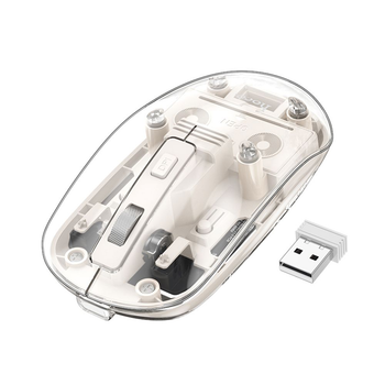 Мышь беспроводная bluetooth Hoco GM29 Mysterious dual-mode silent Белый