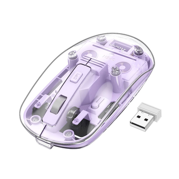 Миша бездротова bluetooth Hoco GM29 Mysterious dual-mode silent Фіолетовий