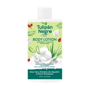 Лосьон для тела Tulipán Negro Алоэ вера, хлопок, шиповник 400 мл