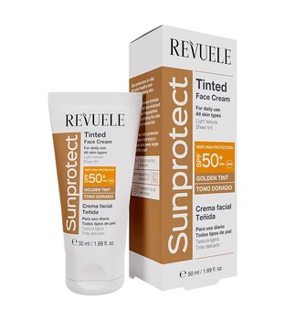 Тонуючий крем Revuele Sunprotect для обличчя Золотистий тон з SPF50 50 мл