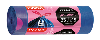 Пакети Paclan для сміття Premium 35 л
