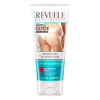 Зміцнюючий гель Revuele Slim & Detox з кофеїном для проблемних зон 200 мл