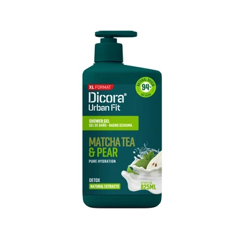 Гель для душу Dicora Urban Fit очищуючий Детокс Чай Матча і груша 825 мл