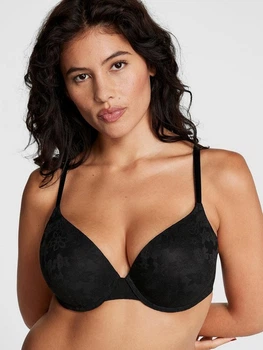 Бюстгальтер Victoria's Secret Pink Wear Everywhere Bra Чорний 36A (26697730)