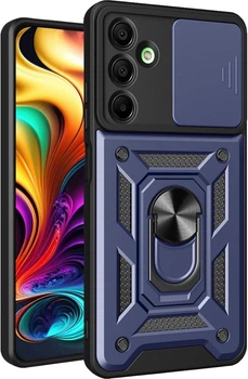 Чехол Hide Shield для Samsung Galaxy A17 / A175 бампер противоударный с подставкой кольцом Blue