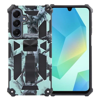 Чехол Military Shield для Samsung Galaxy A26 5G / A266 бампер противоударный с подставкой Turquoise