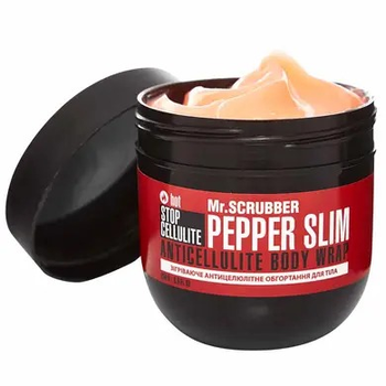 Согревающее антицеллюлитное обертывание для тела Stop Cellulite Pepper Slim Mr.SCRUBBER, 250 g