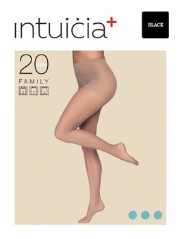 Колготи жіночі Intuicia FAMILY 20 den 7-8р. Black
