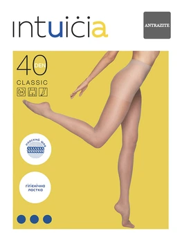 Колготи жіночі Intuicia CLASSIC 40den 2р. Antrazite
