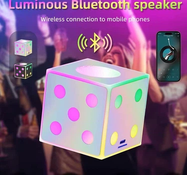 Портативный беспроводной Bluetooth-динамик HY120 LED SD Card USB-сабвуфер Колонка 400mAh