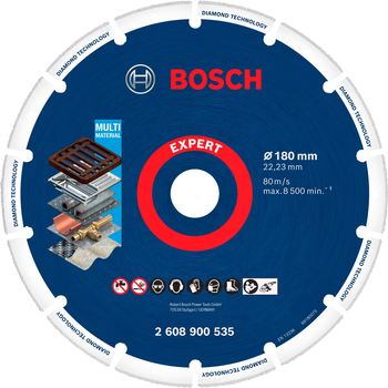 Алмазний диск Bosch Expert Diamond Metal Wheel 180 мм (2608900535)