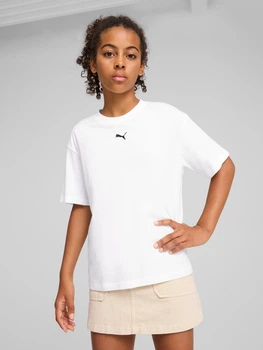 Детская футболка для девочки Puma Ess Boxy 68513102 122-128 см White (4067983992636)