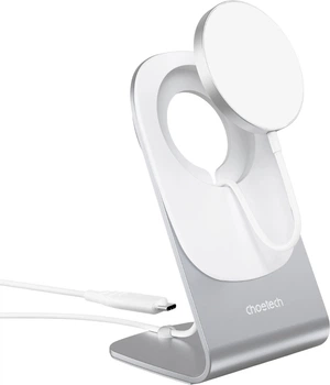 Магнитное беспроводное зарядное устройство CHOETECH 15 Вт Wireless Charger+Holder (T518-F+H046)