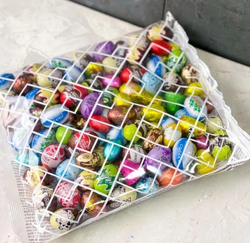 Яйця Шоколадні Великодні в фользі Laica Cioccolatini Assortiti Лайка Асорті Праліне молочний шоколад 1кг