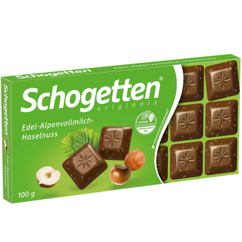 Шоколад Schogetten Edel-Alpenvollmilch-Haselnuss 100 г