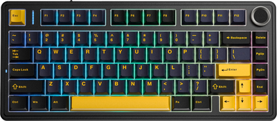 Клавиатура беспроводная Aula F75 Black (529111)