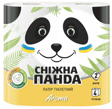 Туалетний папір Сніжна Панда Aroma 4шт