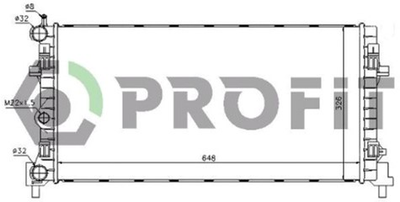 Радіатор охолоджування Profit (9504A5)