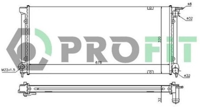 Радіатор охолоджування Profit (9521A1)