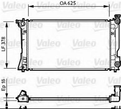 Радіатор охолоджування Valeo (734712)