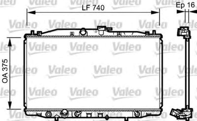 Радіатор охолоджування Valeo (735050)
