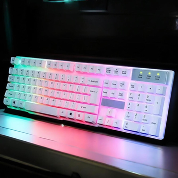 Клавиатура проводная механическая для компьютера с RGB подсветкой Yelandar AN-T2О
