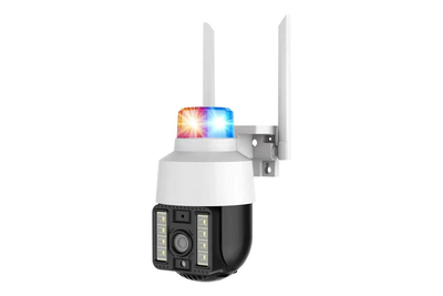 Вулична камера відеоспостереження PTZ WiFi A15 4G зі світловим сигналом Full HD Чорно-білий (127-14-16972)