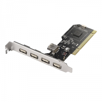 Контроллер PCI-Е-USB 2.0, 4+1port (NEC chipset), BOX