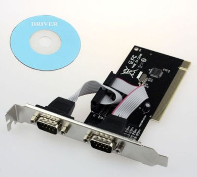 Контроллер PCI RS232(9Pin)+RS232(9Pin), 2 порта, TX382B-2S, BOX