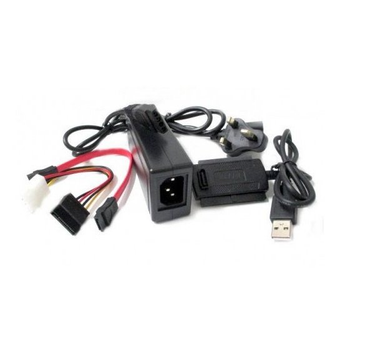Контроллер активный USB 2.0 - IDE / IDE mini / SATA с БП 12V