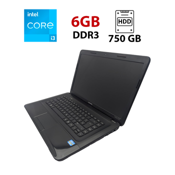 Ноутбук HP Compaq CQ58 / 15.6" (1366x768) TN / Intel Core i3-2328M (2 (4) ядра по 2.2 GHz) / 6 GB DDR3 / 750 GB HDD / Intel HD Graphics 3000 / WebCam б/в